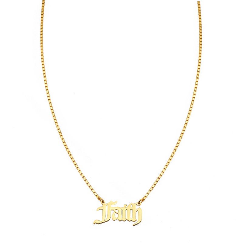 Personalised Name Necklace Cube