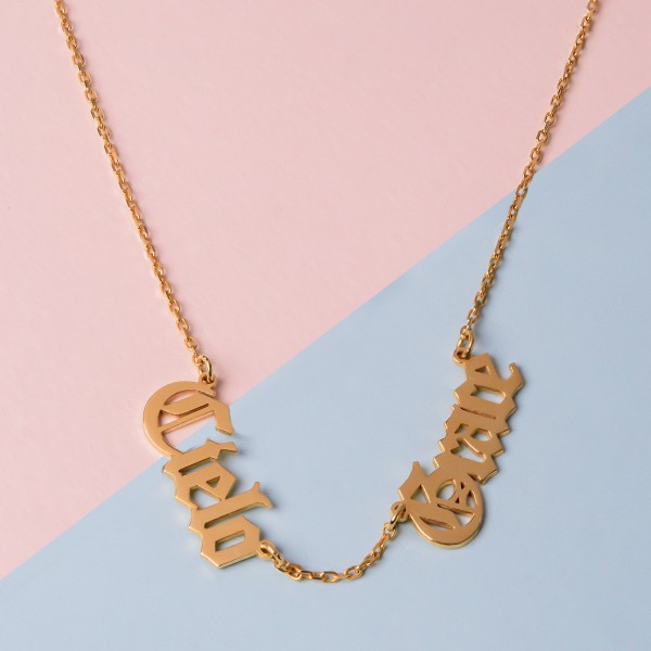 Personalised Two Name Necklace | Crea 