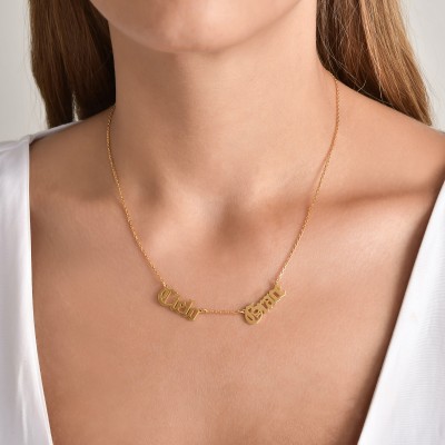 Personalised Two Name Necklace