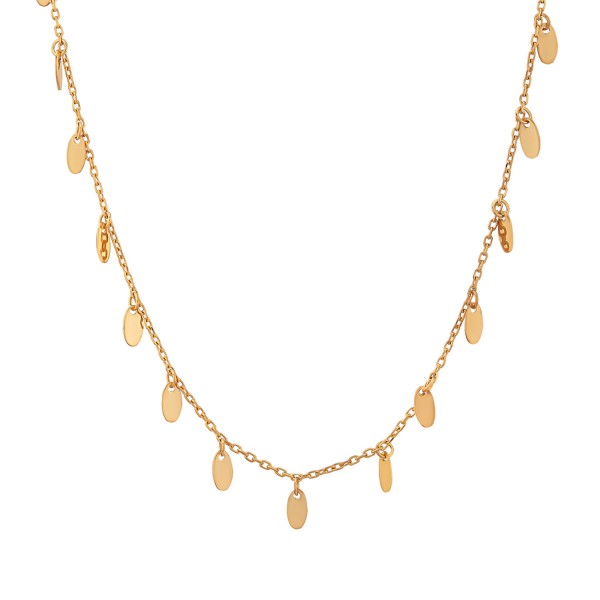 Oval Sequin Necklace