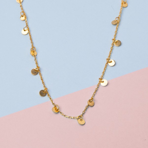 Circle Sequin Necklace