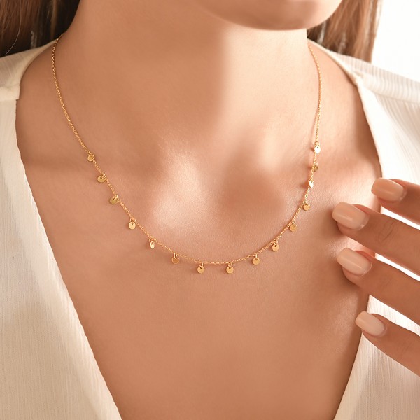 Circle Sequin Necklace