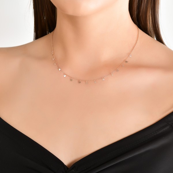 Circle Sequin Necklace