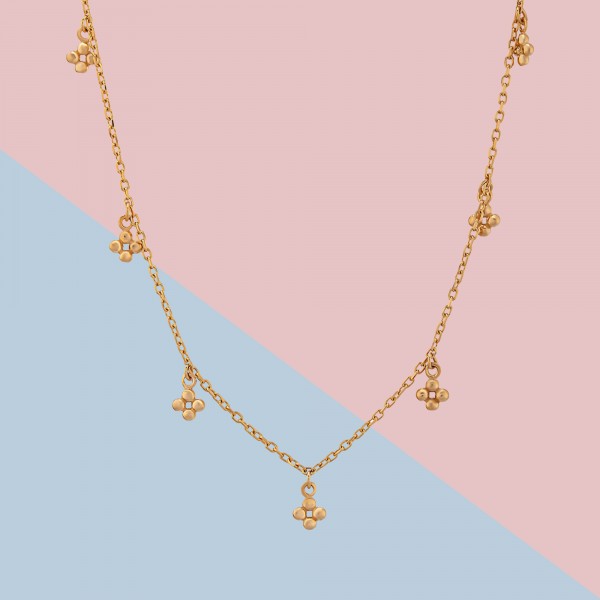 Square Ball Sequin Necklace