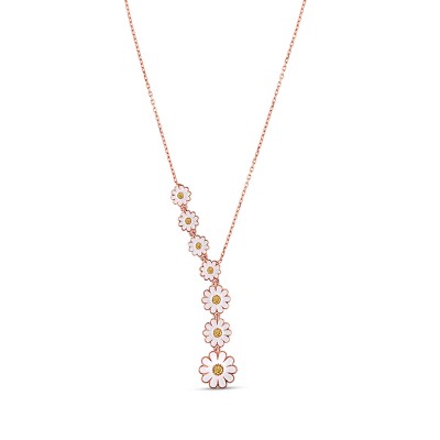 Enamel Flower Necklace 2