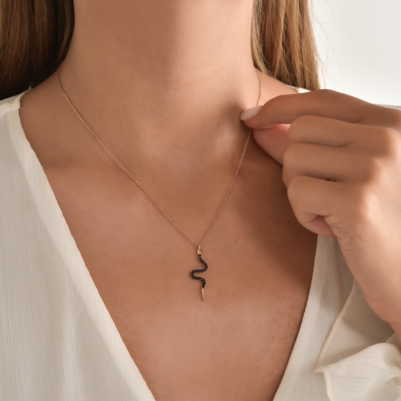 Snake Pendant Necklace