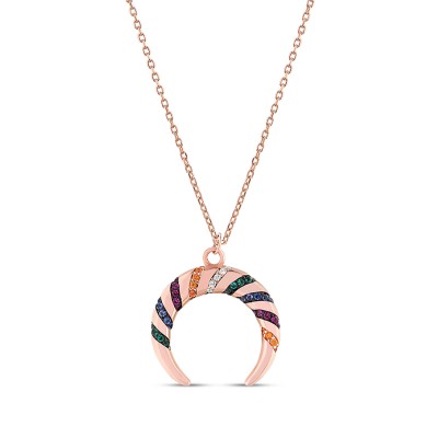 Crescent Pendant Necklace 2