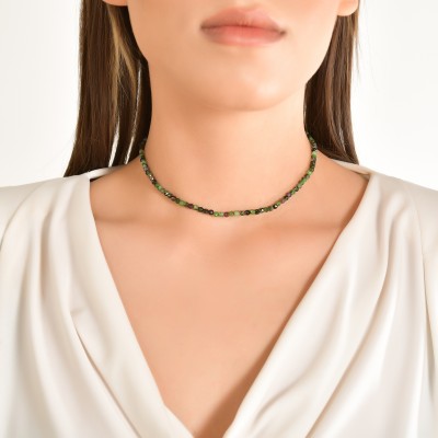 Natural Agate Gemstone Choker