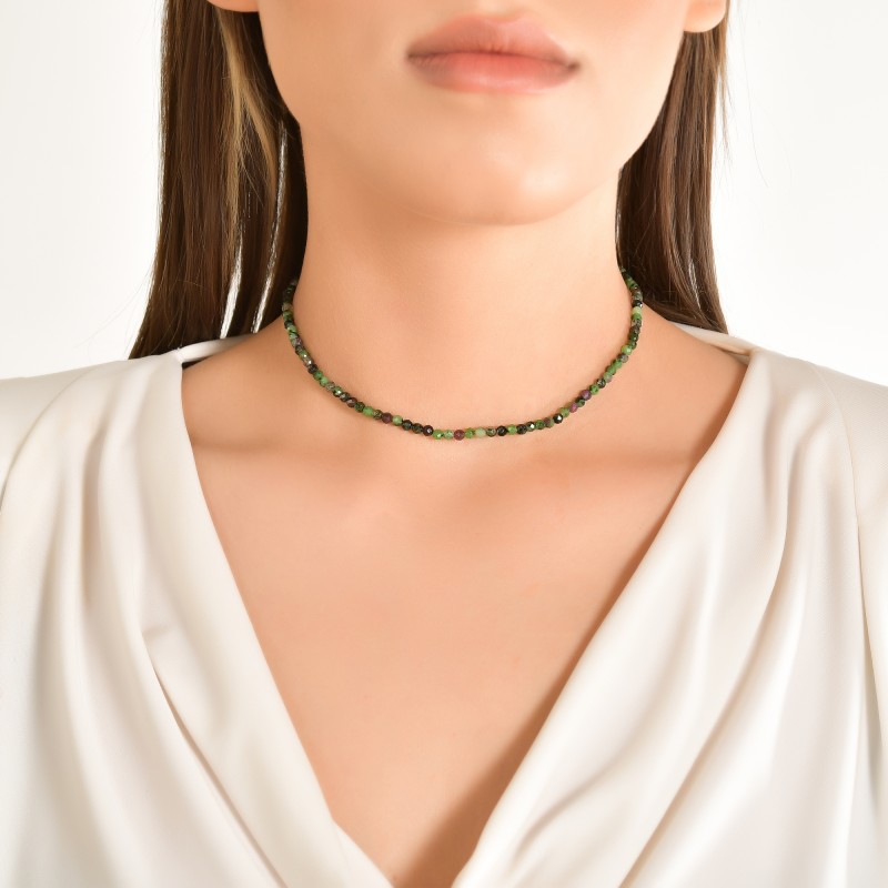 Natural Agate Gemstone Choker