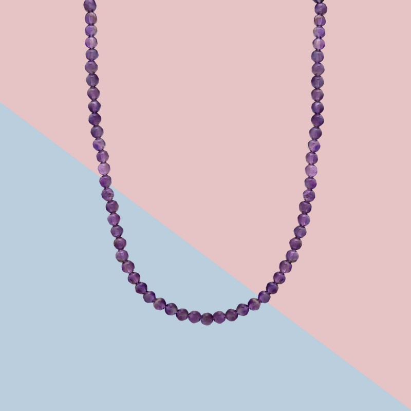 Natural Amethyst Gemstone Choker