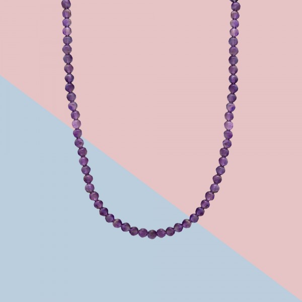 Natural Amethyst Gemstone Choker