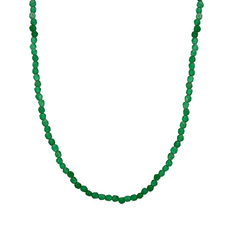 Natural Green Agate Gemstone Choker