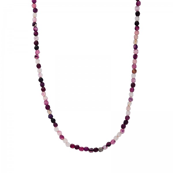 Natural Mixed Purple Agate Gemstone Choker