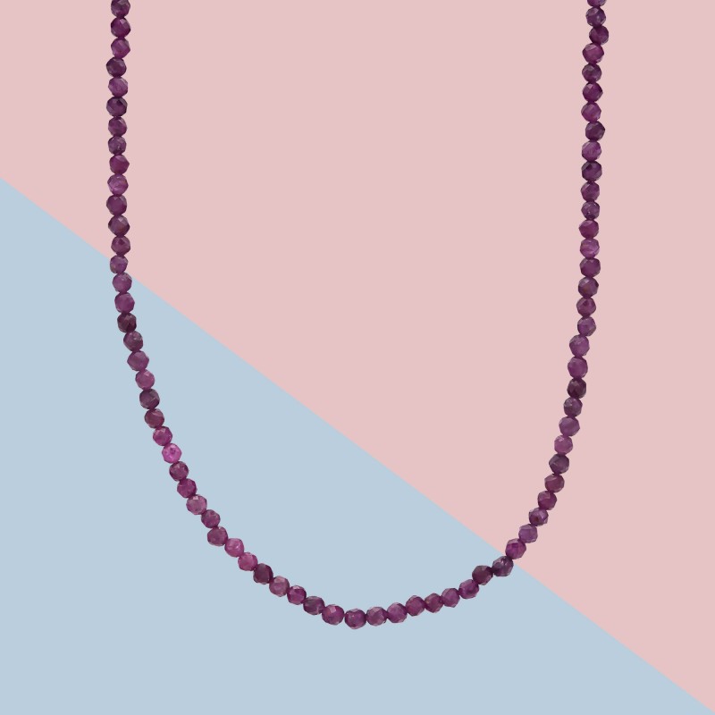 Natural Ruby Gemstone Choker