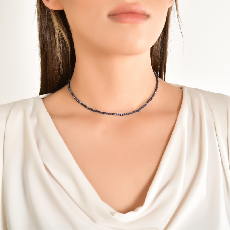 Natural Sapphire Gemstone Choker