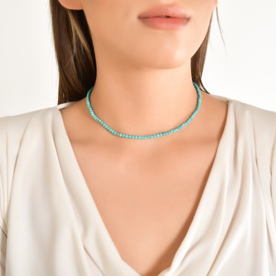 Natural Turquoise Gemstone Choker