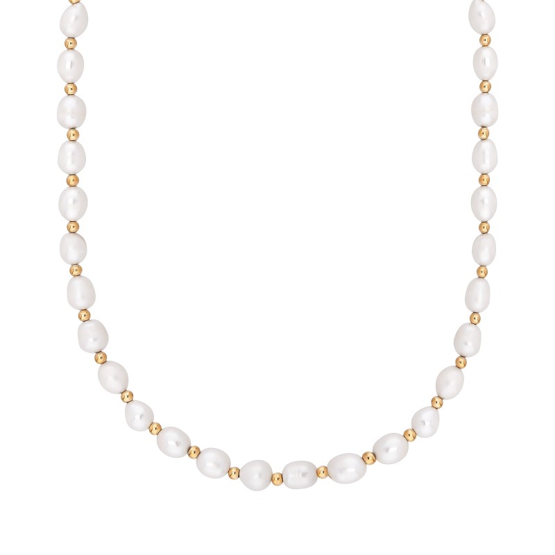 Flame Ball Pearl Necklace