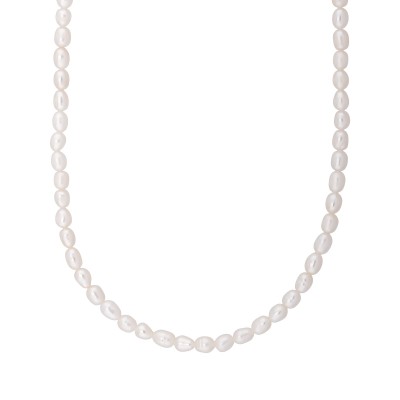 Toggle Clasp Small Pearl Necklace 2