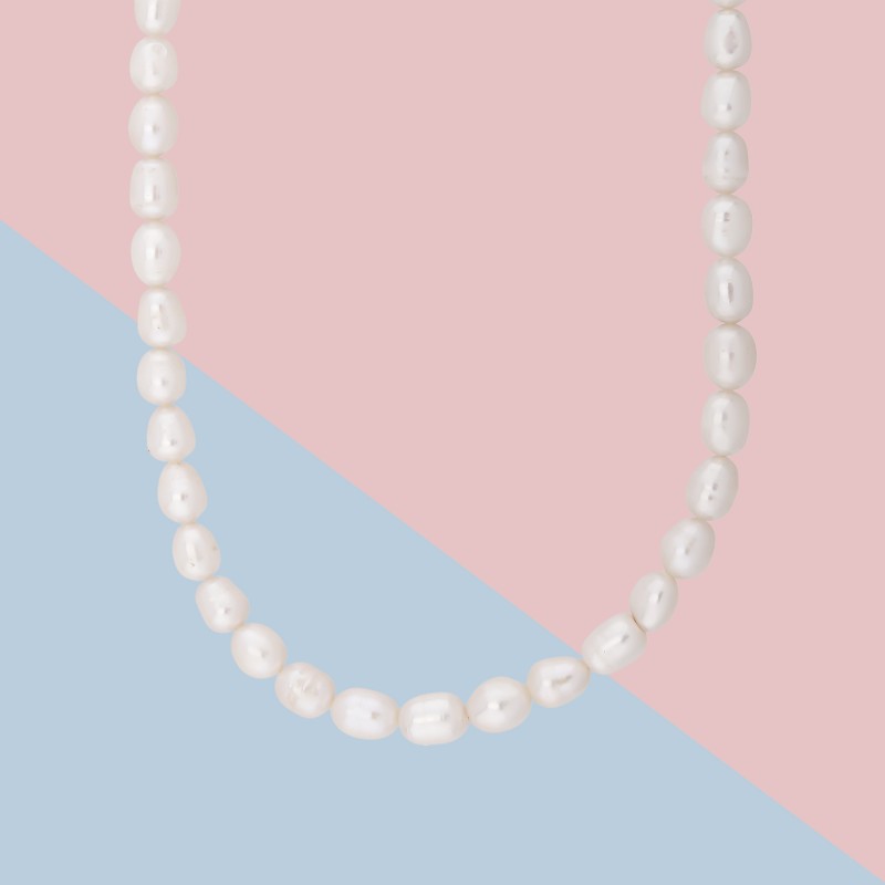 Toggle Clasp Large Pearl Necklace
