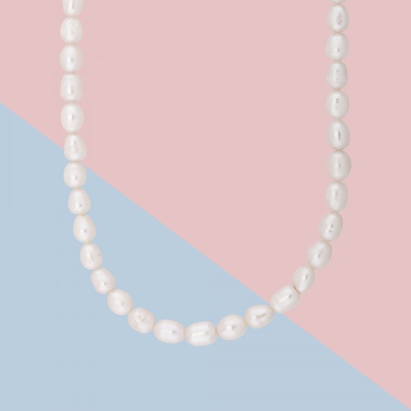 Toggle Clasp Large Pearl Necklace