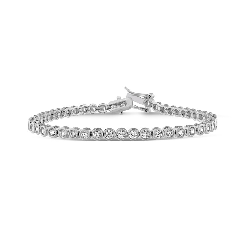 Bezel Tennis Bracelet