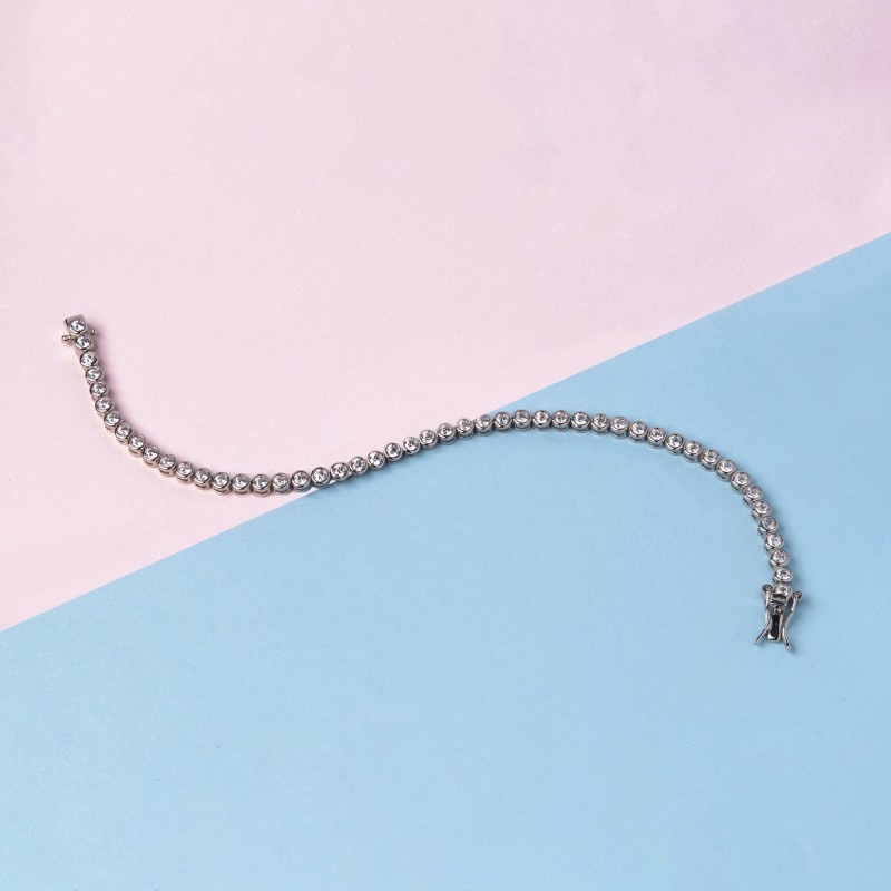 Bezel Tennis Bracelet