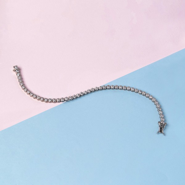 Bezel Tennis Bracelet