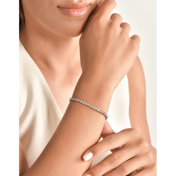 Bezel Tennis Bracelet