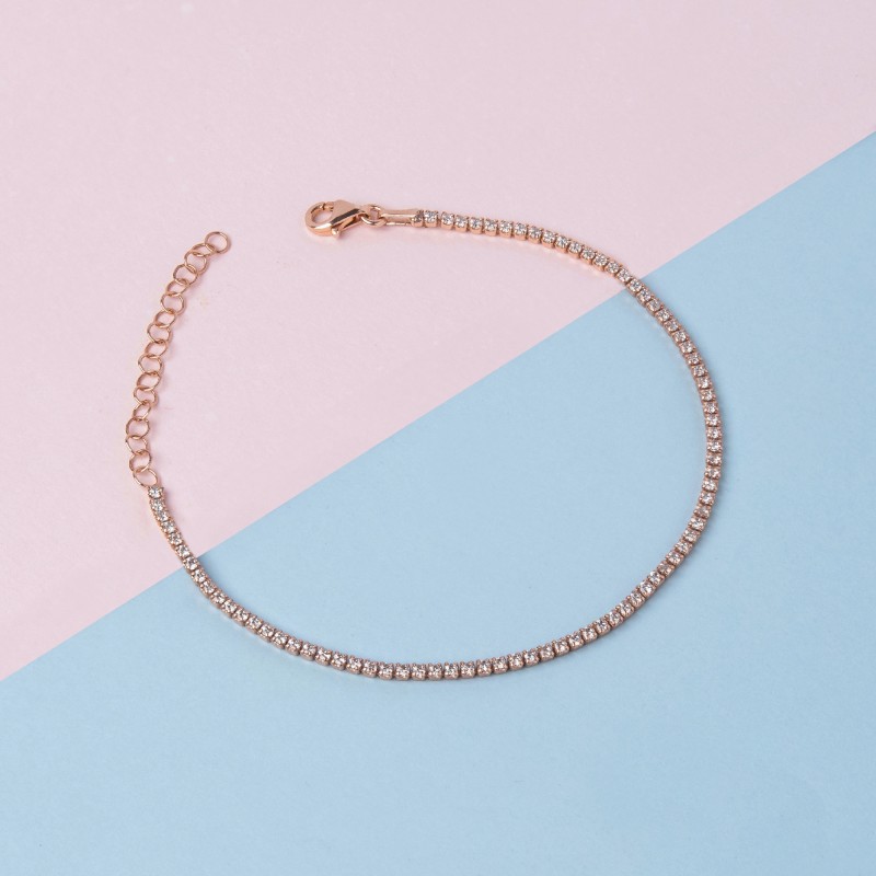 Minimalist White Tennis Bracelet