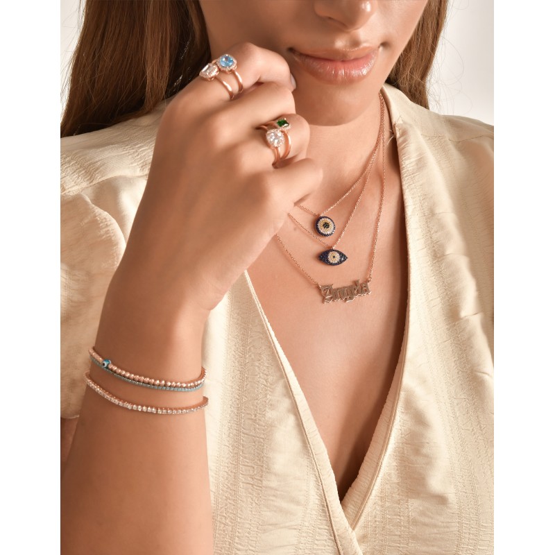 Minimalist White Tennis Bracelet