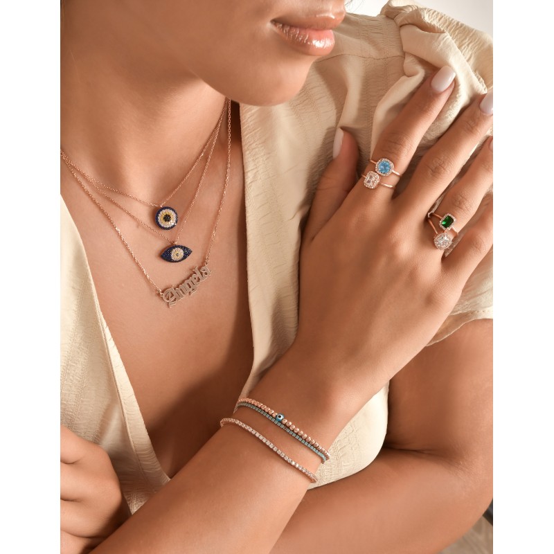 Minimalist White Tennis Bracelet
