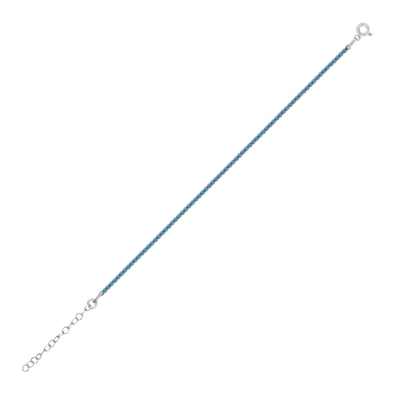 Minimalist Turquoise Tennis Bracelet
