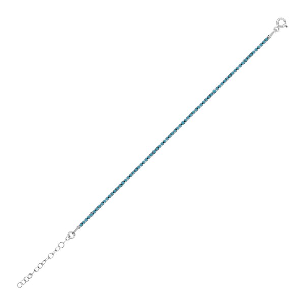 Minimalist Turquoise Tennis Bracelet