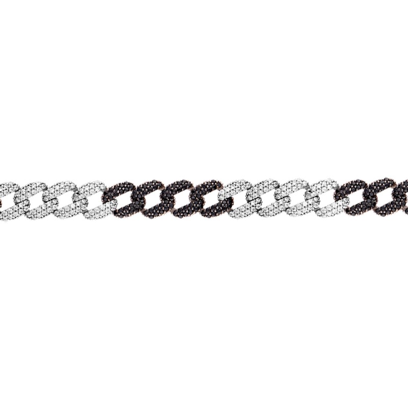 Black & White Cuban Bracelet