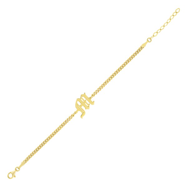 Old English Letter Bracelet