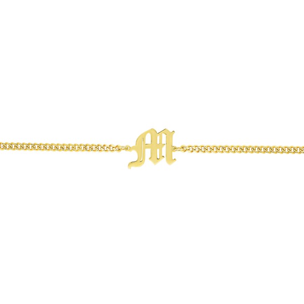 Old English Letter Bracelet