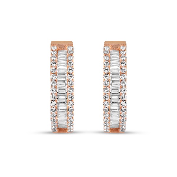 Baguette Huggie Hoop Earring