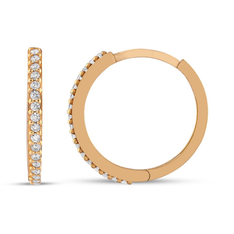 Crystal Hoop Earring