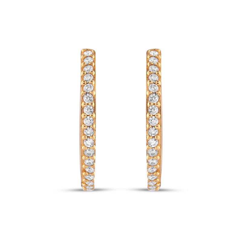 Crystal Hoop Earring