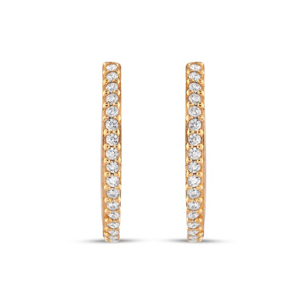 Crystal Hoop Earring