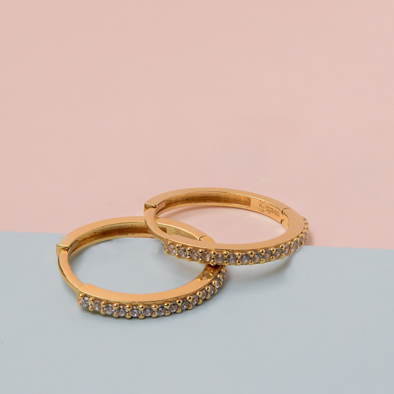 Crystal Hoop Earring