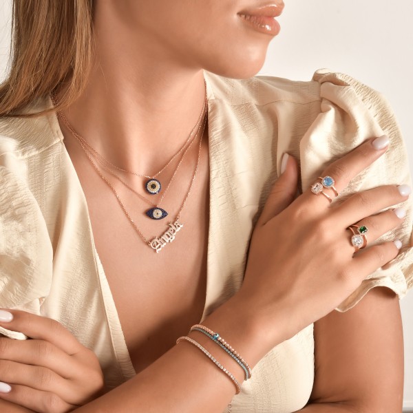 Square Sparkle Halo Ring