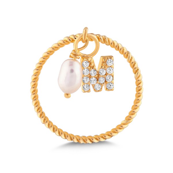Personalised Pearl Initial Ring