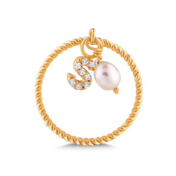 Personalised Pearl Initial Ring