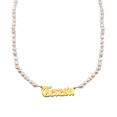 Personalised Pearl Name Necklace 2