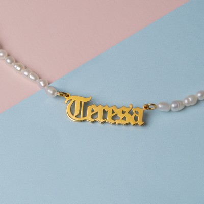Custom Name Necklace Name Necklace Personalized Name Necklace Mother Day Christmas Gift for Gehna