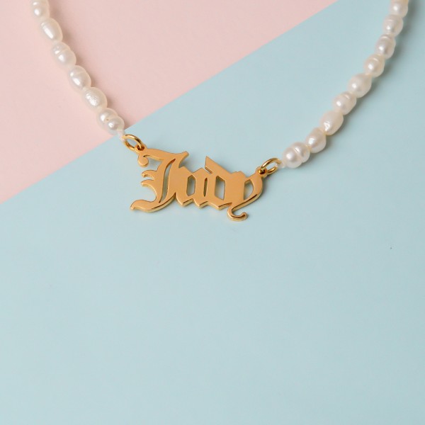 Personalised Pearl Name Necklace